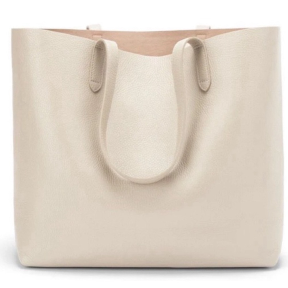 Classic Structured Leather Tote (Pre-Owned AND Monogrammed)